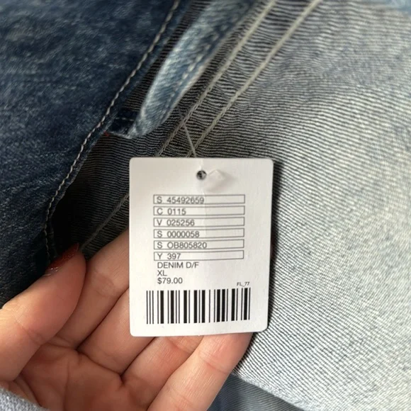 BDG URBAN OUTFITTERS JEAN JACKET NWT - Picture 3 of 3